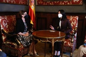 L’Ambassadrice de Monaco en Espagne rencontre la Présidente du Sénat